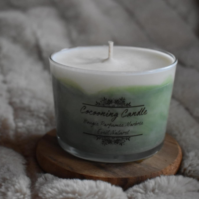 Bougie parfumee marbree eveil naturel cocooningcandle com