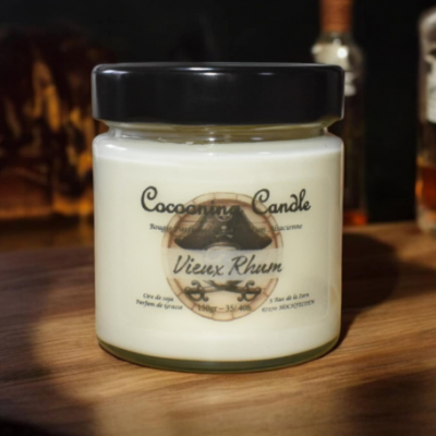 Bougie parfumee vieux rhum cocooningcandle com