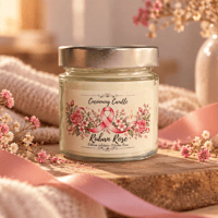 Bougie ruban rose octobre rose www cocooningcandle com