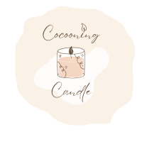 Cute cocooning candle logo