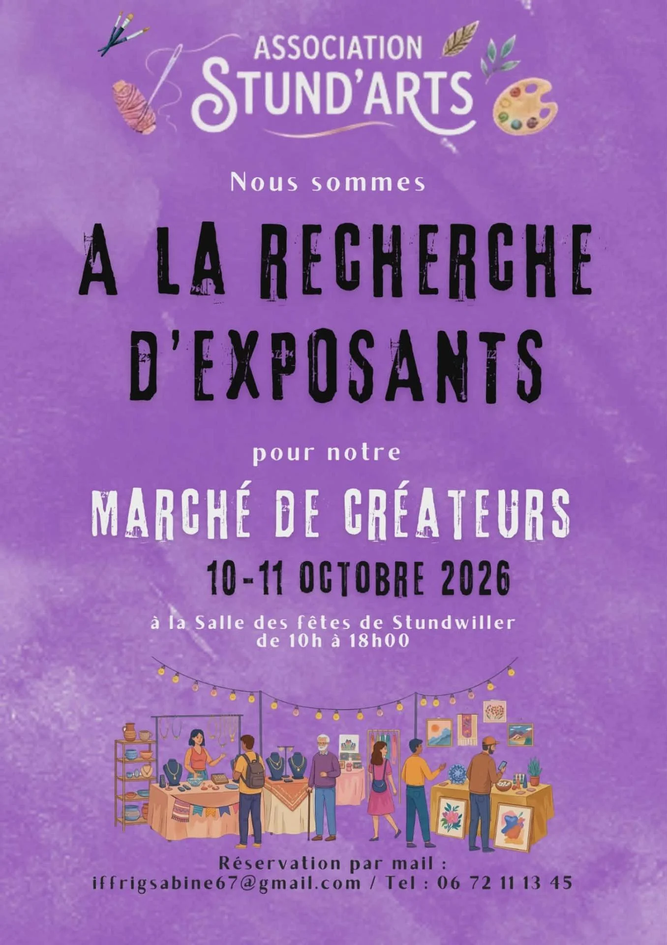 Marché des Créateurs Stund'Arts à Stundwiller
