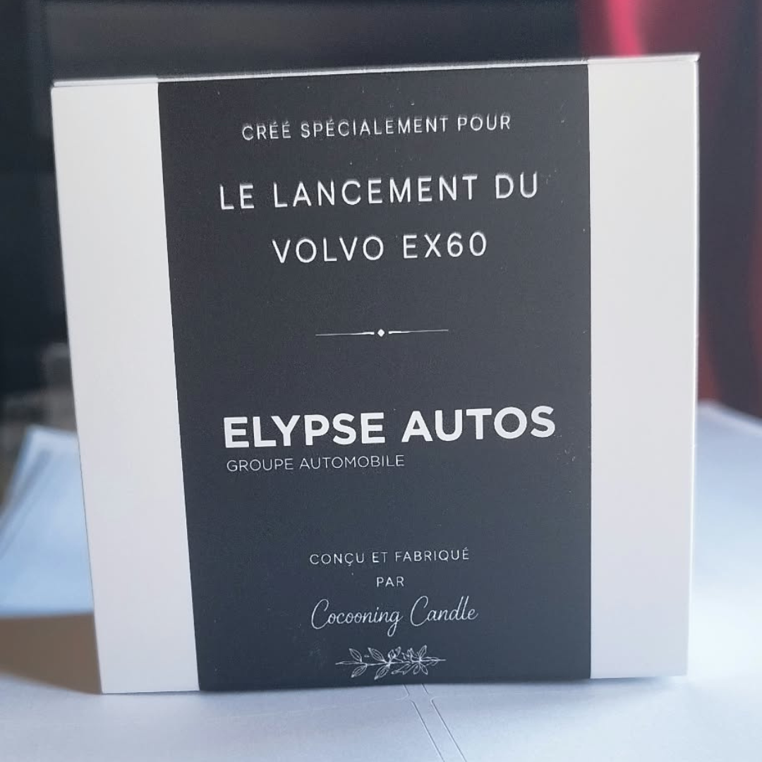 Projet Volvo EX60 Elypse Autos par Cocooning Candle